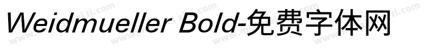 Weidmueller Bold字体转换